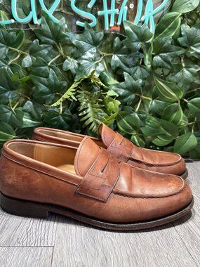 Church's Darwin Brown Leather Penny Bit Loafers Shoes Men's 8.5-9